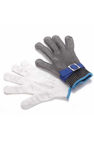 Jewval Butcher Glove Anti-Cut Steel Glove Stainless Metal Wire Mesh Mesh Cut Safety Single Hand
