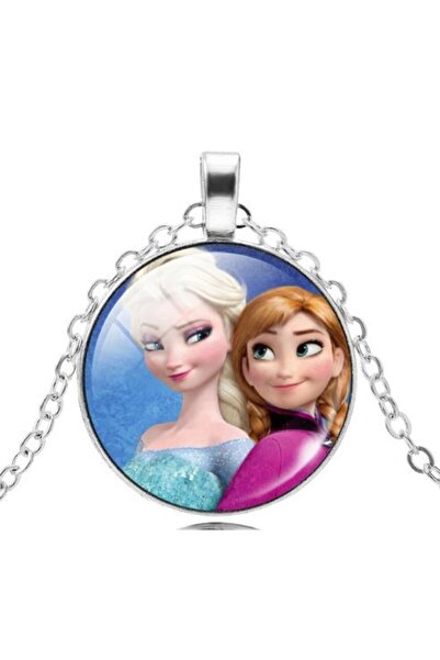 Müstesna ® Karlar Ülkesi Elsa Anna Çocuk Kolye Hediye Kolye Aksesuar Modelleri Kolyesi