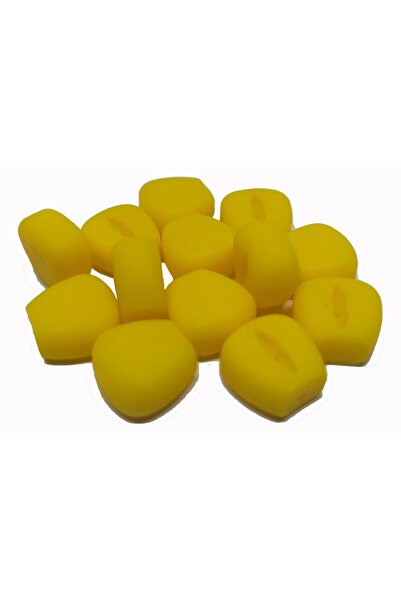 SAZAN RİG 10 Mm Medium Yüzen Silikon Sarı Mısır Yapay Yem ( 20 Adet)