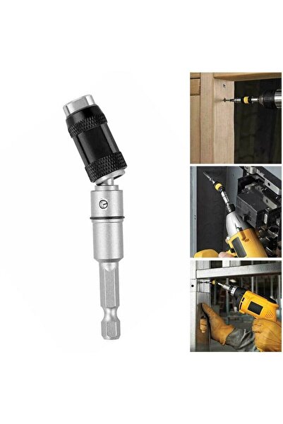 Jewval Bits Uç Tutucu Uzatma Adaptör Matkap Ucu Açılı Oynar Başlıklı Matkap U...