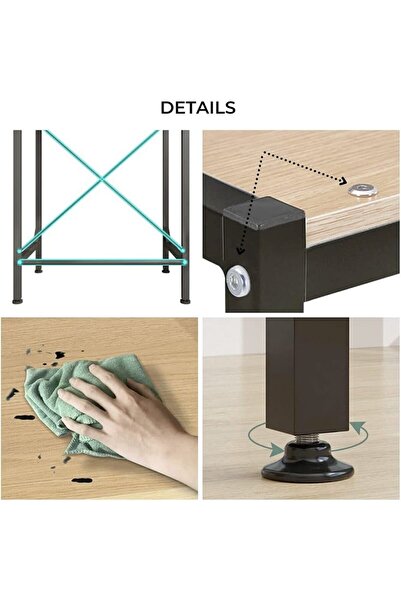 Quasar & Co. Raft depozitare universal Quasar & Co.,peste masina de spalat,3 polite,metal/lemn,65x60x182cm,negru