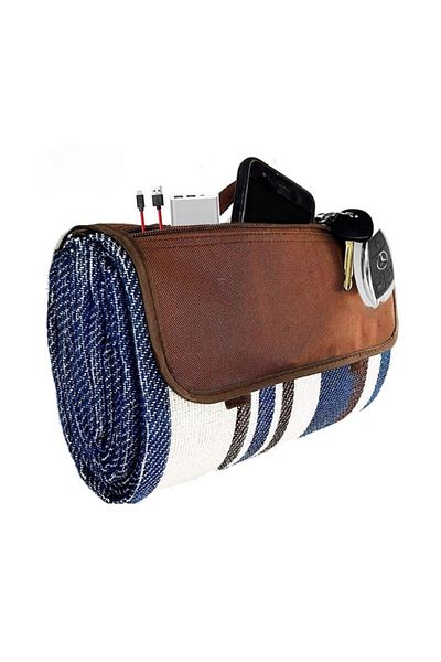OEM Picnic Blanket, Fun, with Pocket, acrylic fabric, 200 x 150 cm unfolded, 40 x 30 cm folded
