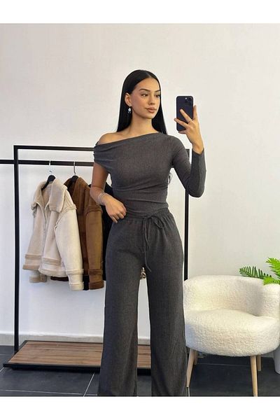 ELBEY Bürümcük Boat Neck Double Set