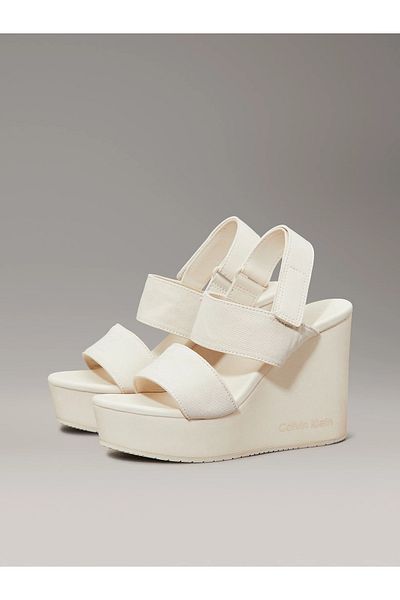 Calvin Klein Wedge Sandal Webbıng in Women's Sandals Yw0Yw01790-Aeo