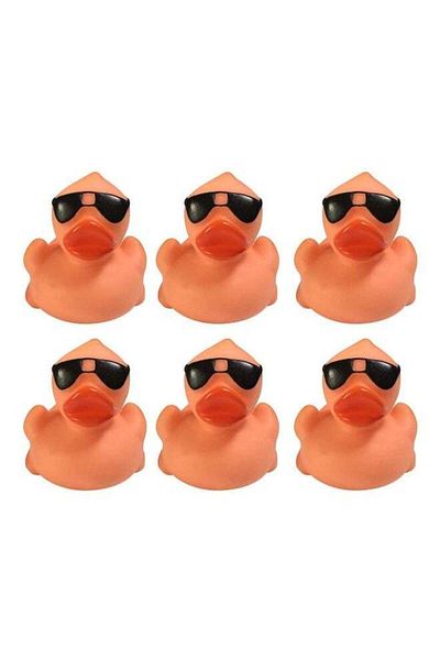 Generic Vitacelli Rubber Ducks with Sunglasses Mini Bath Ducks Float Pool Ducks Bulk Toys for Baby Shower Bi