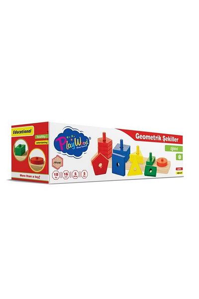 Play Wood Playwood Wooden Geometric Shapes Ony305