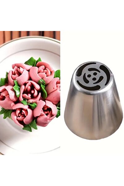 Siliko World الفولاذ المقاوم للصدأ كريم كيس ضغط طرف كبير الروسية الشعور، 1 قط...