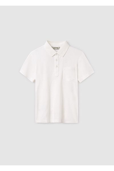 MAYORAL Tricou cu gât polo pentru băiat crem 6128