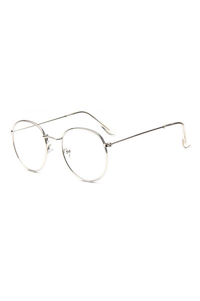 Müstesna Computer Goggles with Screen Filter Gaming Working Glasses Models Thin Oval Frame Metal Light Style