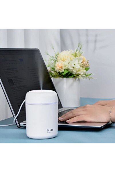 OEM Umidificator cu ultrasunete, portabil, difuzor aroma, 300 ml, Alb