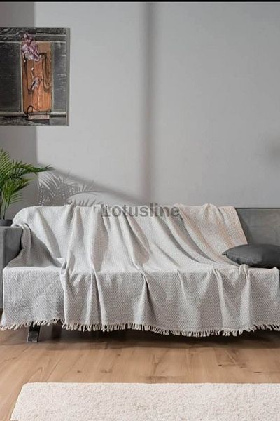 Lotusline Luxury Cotton Sofa - Sofa Bed Cover 170X220 Double Sided Anti-Sweat Anti-Slip Anti-Collect
