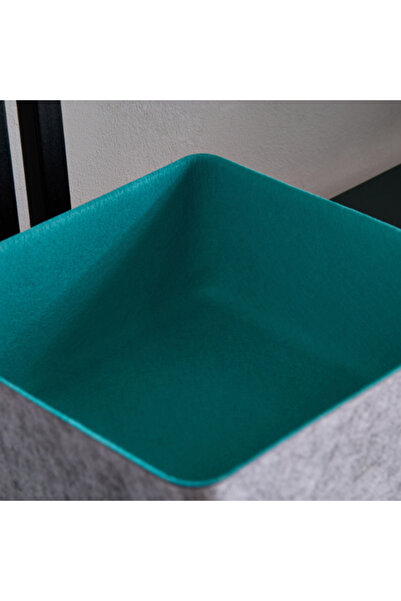 Home Box Floris Felt Two Tone 3-Piece Multi-Utility Drawer Organizer Storage Set