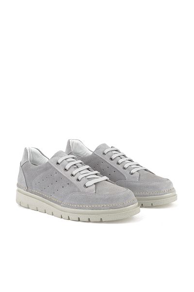 Ziya , Women's Genuine Leather Sneaker 1511035 Z62032 Gray