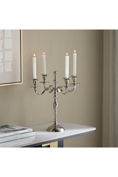 Home Box Avya Aluminium 4-Arm Candelabra 35x35x38.5 cm