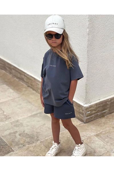 Soft kids summer bottom top suit