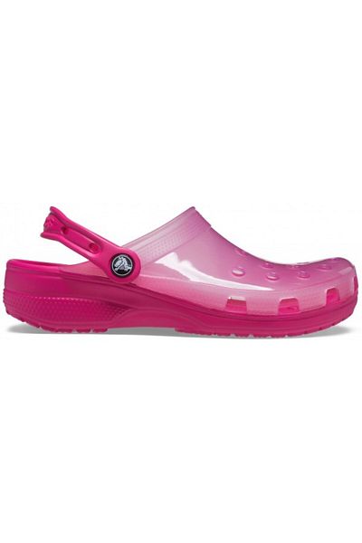 Crocs Saboți Classic Translucidi 39-40 Eu - M7/w9 Us Roz - Roz Bombon