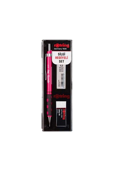 Rotring آر دي 0.7 + مين+سيلجي مع هدية - وردي العليق
