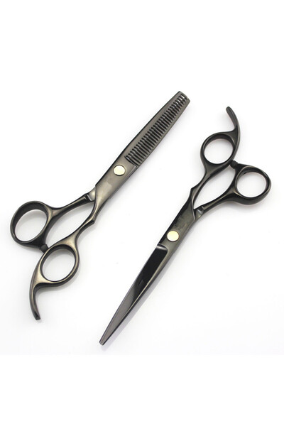 Jewval Kuaför Makas Seti 6'' Kesim Makası Ara Makası Seti Profesyonel Kuaför ...