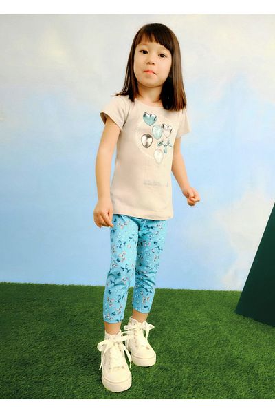 MAYORAL Tights for Girls Turquoise 3703