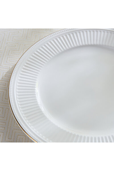 Home Box Embossed Line Dinner Plate 26 cm