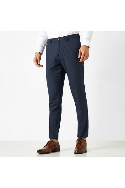 FAV Textured Formal Trousers with Pockets