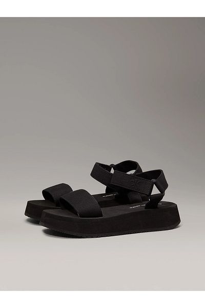 Calvin Klein Velcro Webbin Flat Slippers