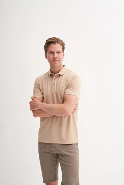 Cazador تي شيرت محبوك مريح بياقة بولو من الليكرا 4008