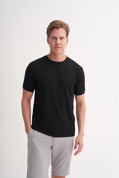 Cazador Tricou cu model tricotat cu decolteu rotund 4076
