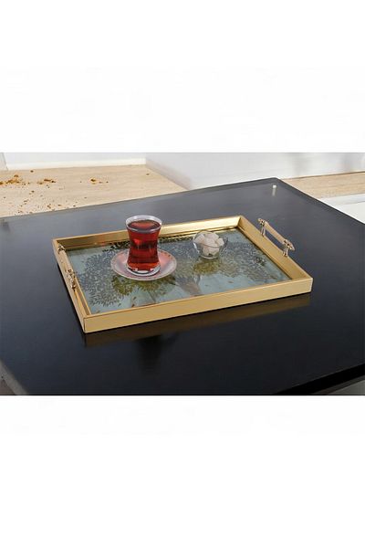 ROSE CENTER Decorative Tray, Special Design Presentation Tray, 42x29cm