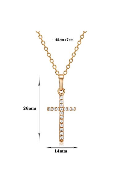 Müstesna Kolye Modelleri Şık Haç Hristiyan Isa Kolye Cross Kros Taşlı Kolye Modelleri