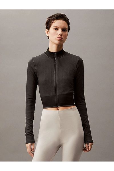 Calvin Klein Women's Black Crop Jacket