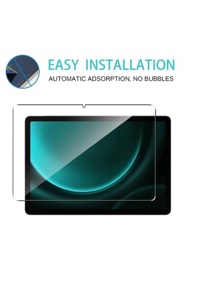 TEKNETSTORE Samsung Galaxy Tab S9 Fe / S10 Fe 10.9 بوصة واقي شاشة زجاجي نانو مرن غير قابل للكسر حاويات كاملة