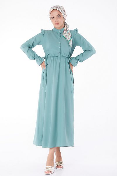 TOFİSA Rochie cu volane Mint - 13269
