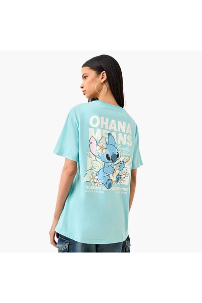 SP Characters Stitch Print Loose-Fit T-shirt