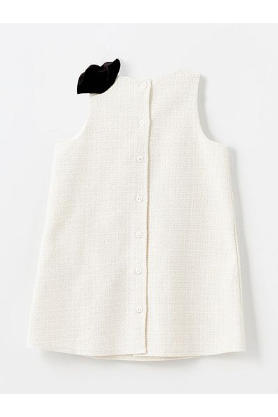 LC Waikiki Lw - Crew Neck Dobby Sleeveless Girl's Dress