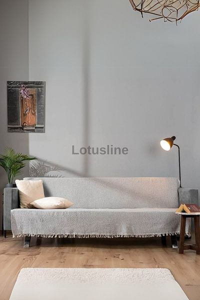 Lotusline Luxury Cotton Sofa - Sofa Bed Cover 170X220 Double Sided Anti-Sweat Anti-Slip Anti-Collect