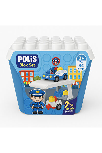 ela777 مجموعة لعب الشرطة ميجا بلوكس 44 قطعة