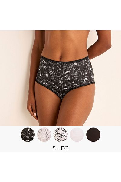 FAV Set of 5 - Assorted Full Briefs with Elasticated Waistband