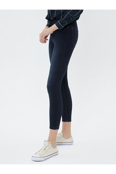 Loft lf 2025593   Pantaloni Natalie Sara Blue Black Denim - Wash W Effect, 20k