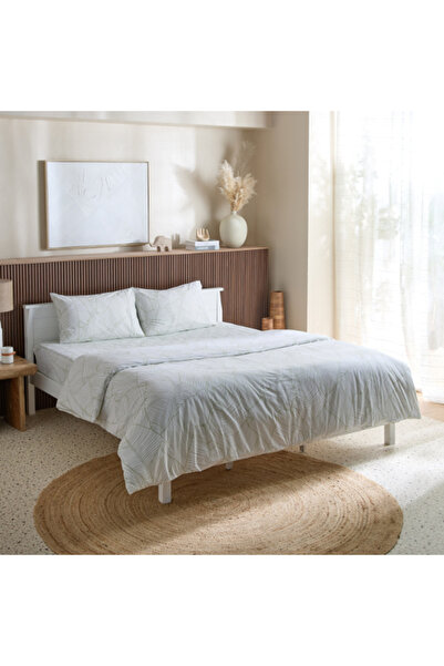 Home Box Malta Musa 3-Piece Printed Cotton Super King Duvet Cover Set 240x220 cm