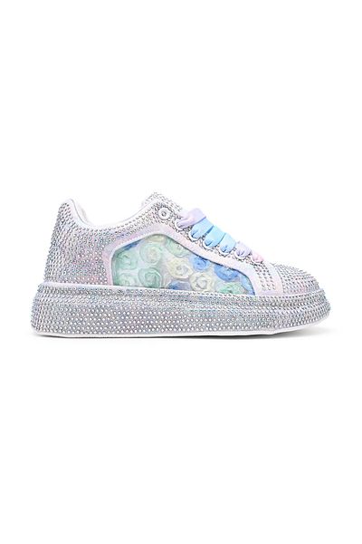 Tmall Pantofi Sport De Dama,Cu platforma cu strasuri stralucitoare,D1417,Albastru