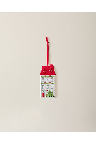 Madame Coco Holly Tree Ornament - White