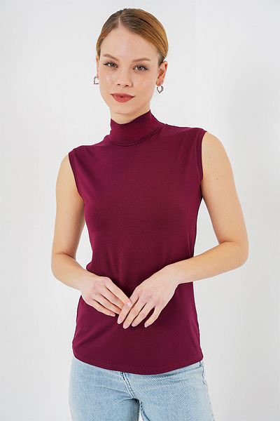 Bigdart Women's Sleeveless Body 4348 - Burgundy