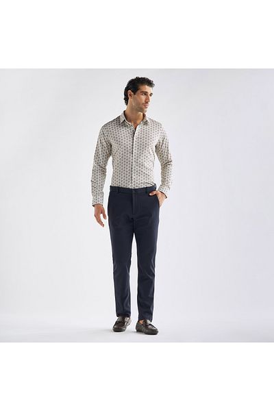 FAV Regular Fit All-Over Print Shirt with Long Sleeves
