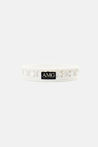 AMG Ceramic Soap Dish, White