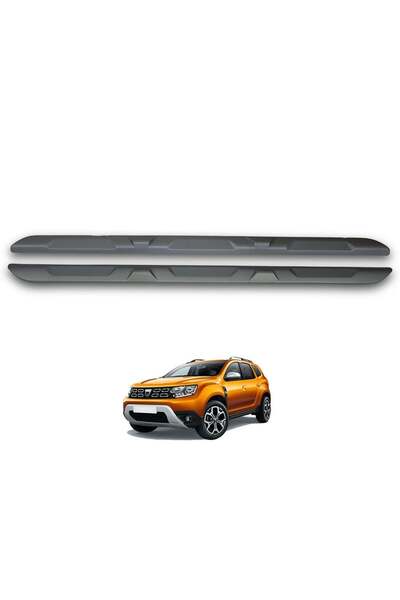 TURBOAKSESUAR Dacia Duster Marşpiel - Gri (2 parça) | (2018-2024)