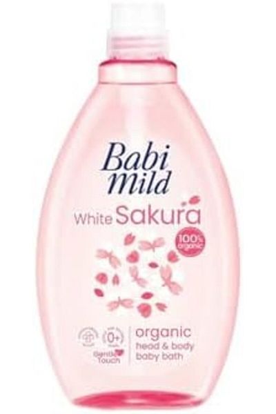 Babi Mild Natural Baby Shower Gel with White Sakura Scent 180ml