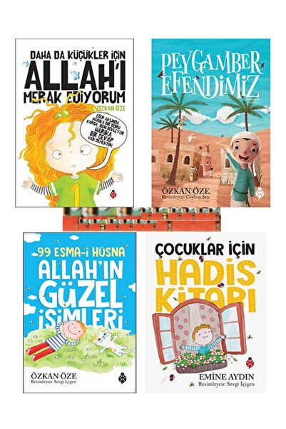 Uğurböceği Yayınları Peygamber Efendimiz,Çocuklar İçin Hadis Kitabı,Allah'ı Merak Ediyorum,99 Esma-i Hüsna (KARTON KAPAK)