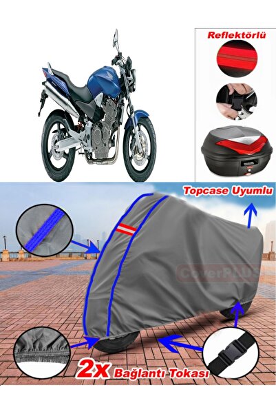 CoverPlus حقيبة خلفية من القماش المشمع Honda CB 900 Hornet باللون الرمادي مع ...