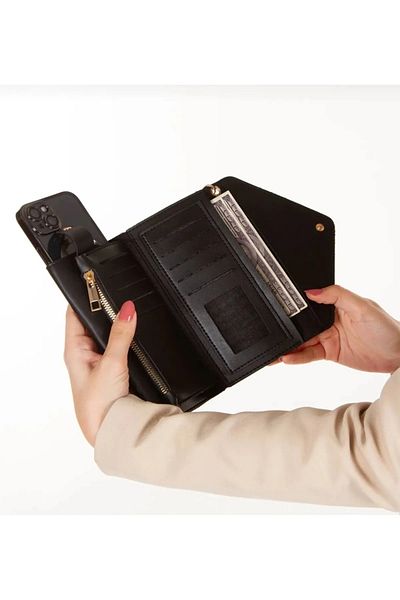 Esila Sirius Women's Wallet with Phone Compartment, Cash Compartment, Wrist Arm, Hand Strap Wallet